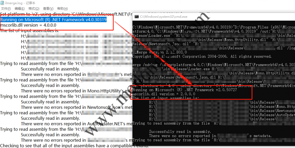 旧版ILMerge错误使用低版本.Net的BUG