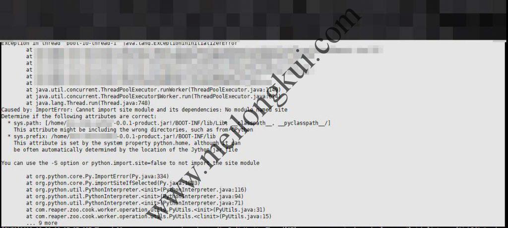 打成jar包后jython抛异常：Cannot import site module and its dependencies: No module named site