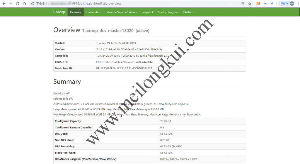 HDFS Web控制台