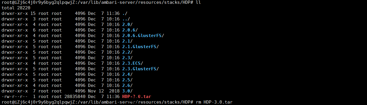 Apache Ambari 2.7.4 缺少HDP-3.0的stack