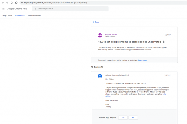 解决Chrome浏览器无法通过disablecookieencryption禁用Cookie加密的问题进城务工人员小梅