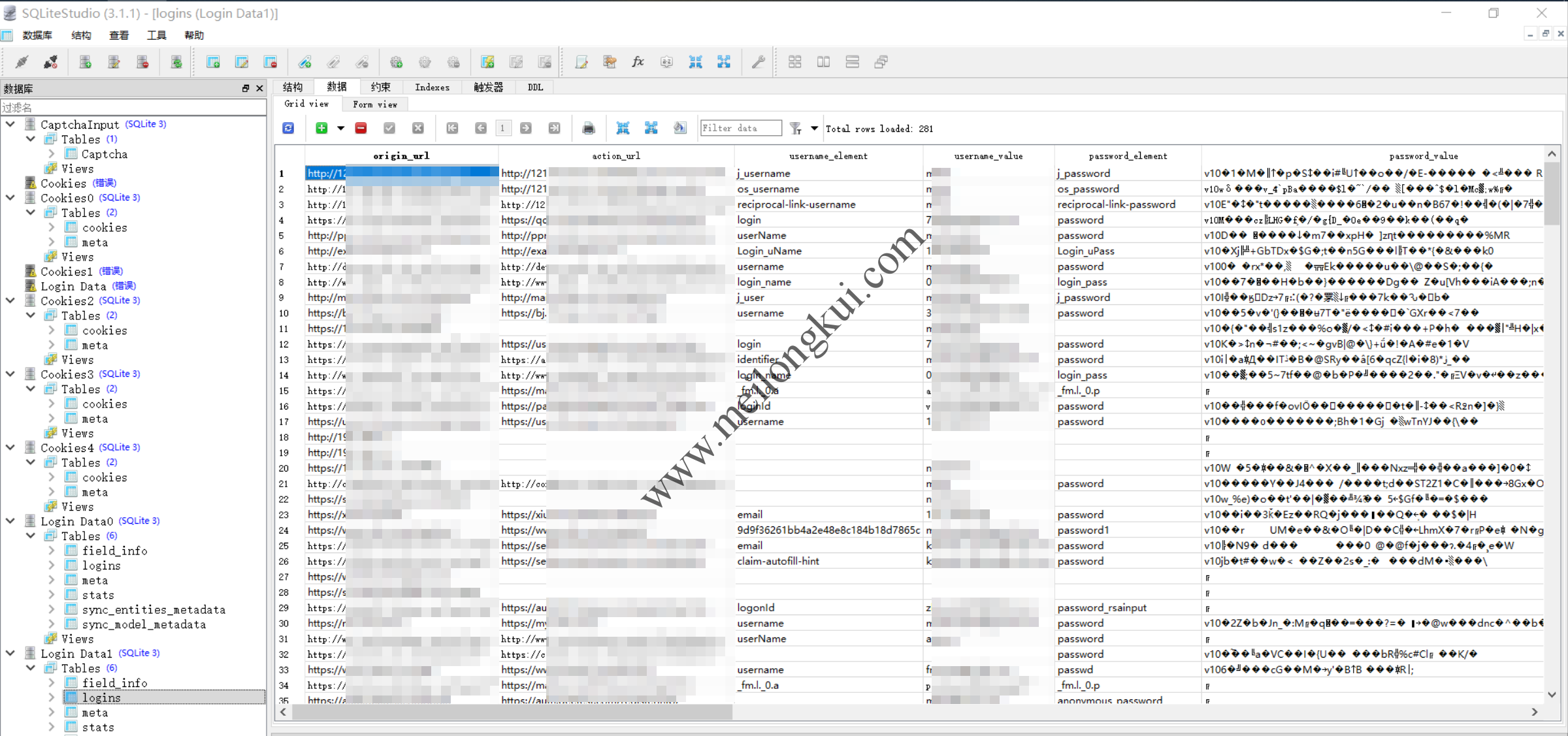 Chromee的Login Data