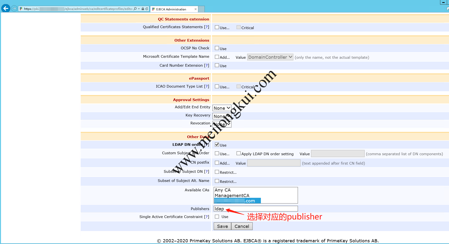 EJBCA Certificate Profiles-2